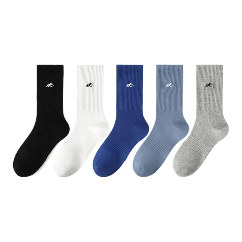 Yalu Mid Calf Socks Men's 5 Pack-5
