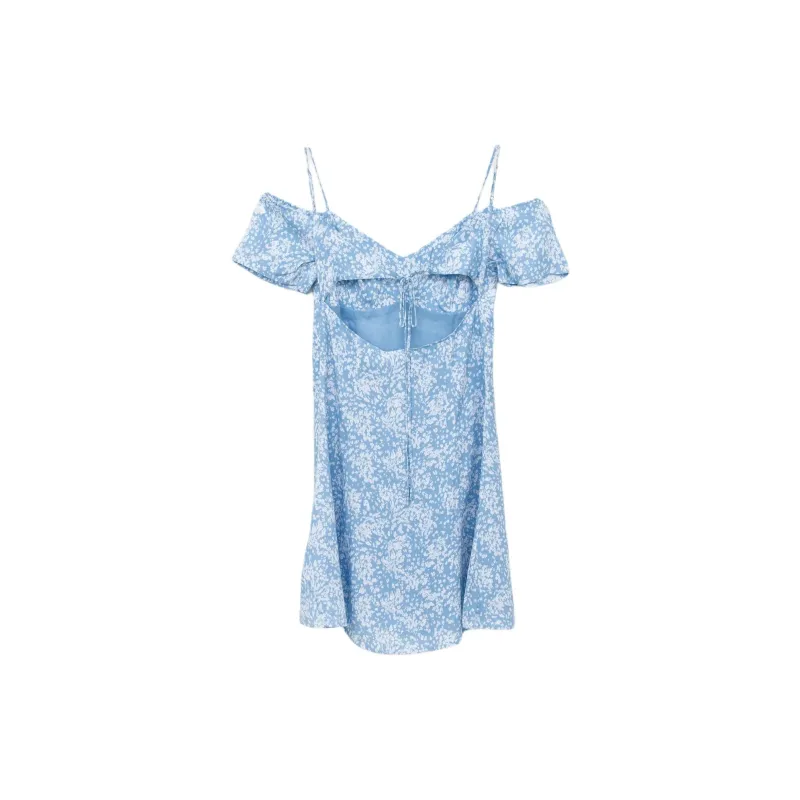 Calvin Klein Jeans Cold shoulder Flared Mini Dress-1