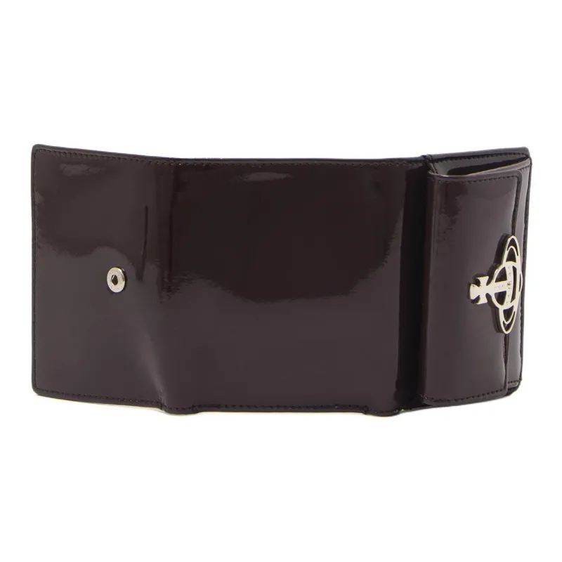 Vivienne Westwood Cow Leather Wallet Mini Women's Brown-4