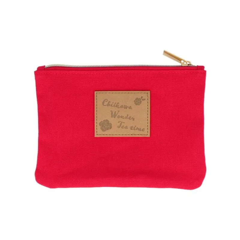 Chiikawa Polyester Storage Clutch Regular Women's Red Totoro-1