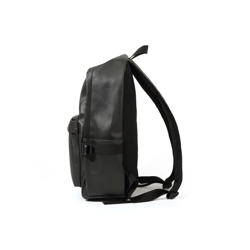 MASTER CANVAS Leather Backpack Tubas Unisex Black-2