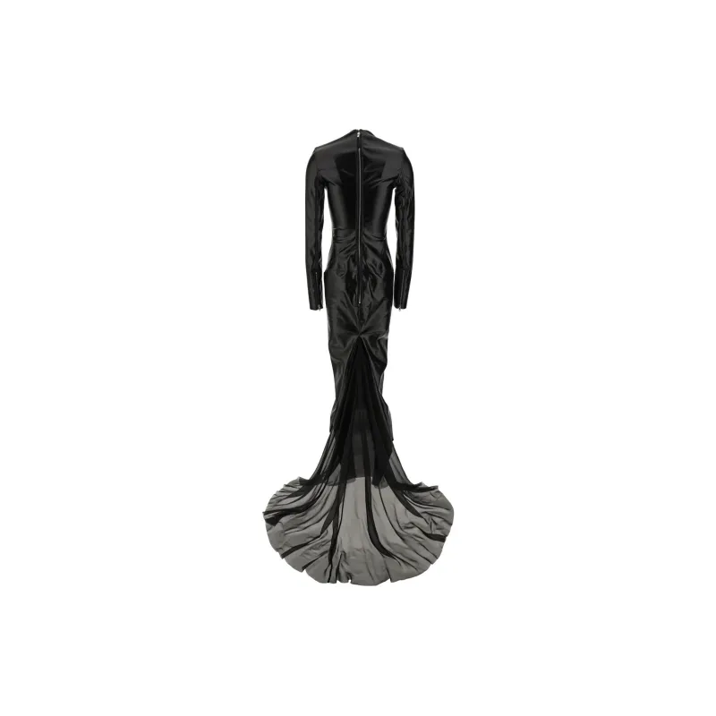 RICK OWENS Long Sleeved Gown-1