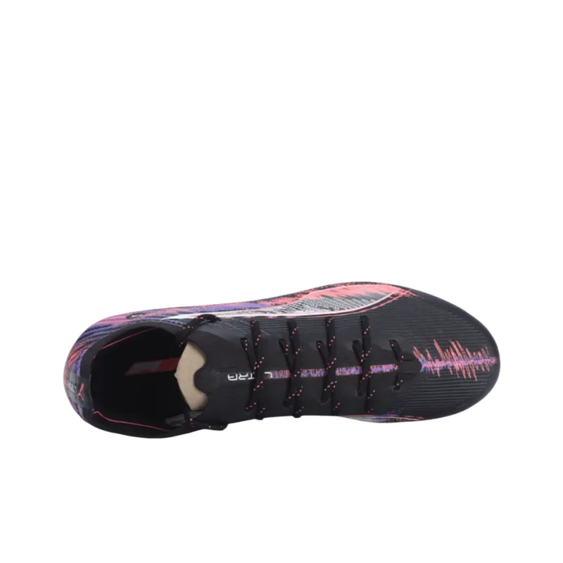 PUMA Ultra 5 Anti-Slip Wear-Resistant Soccer Shoes Men's Black Purple-2
