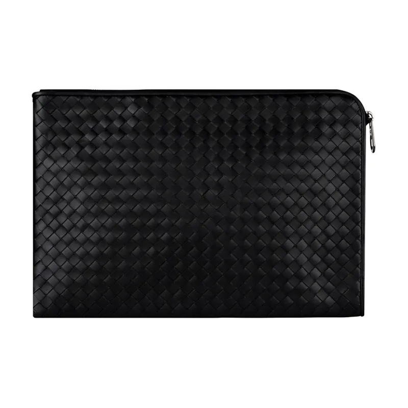 Bottega Veneta Sheepskin Clutch Women's Black-2