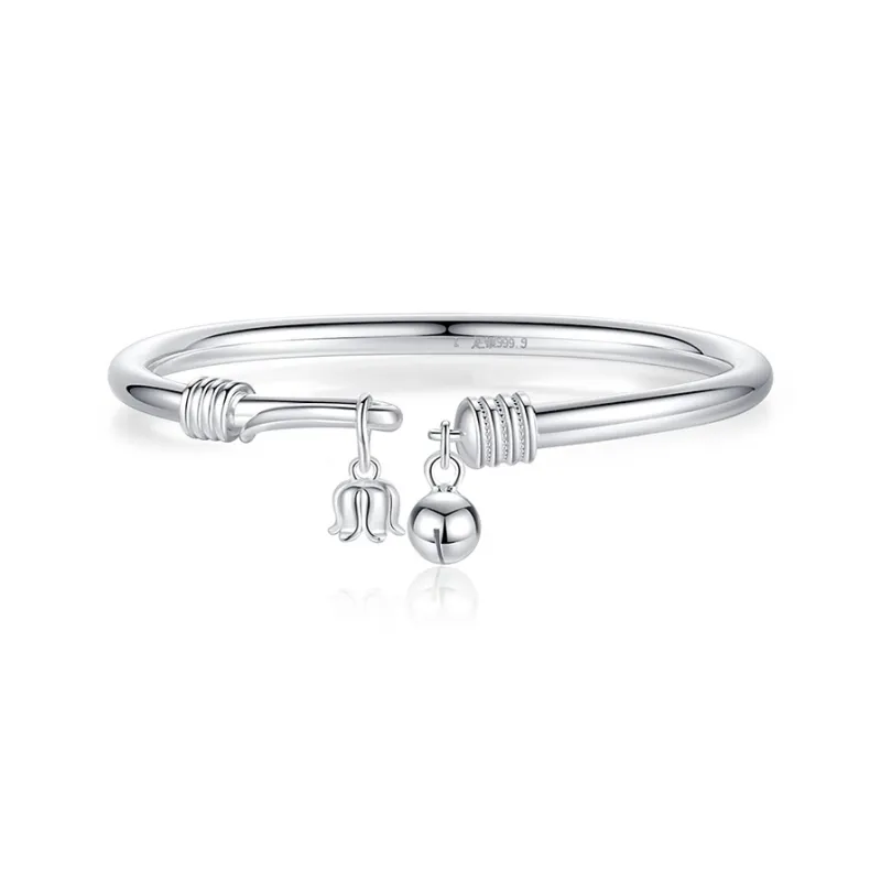Asia Star S999 Fine Silver Bangles Women's-0