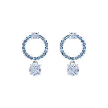 Swarovski Crystal Earrings Women's Blue