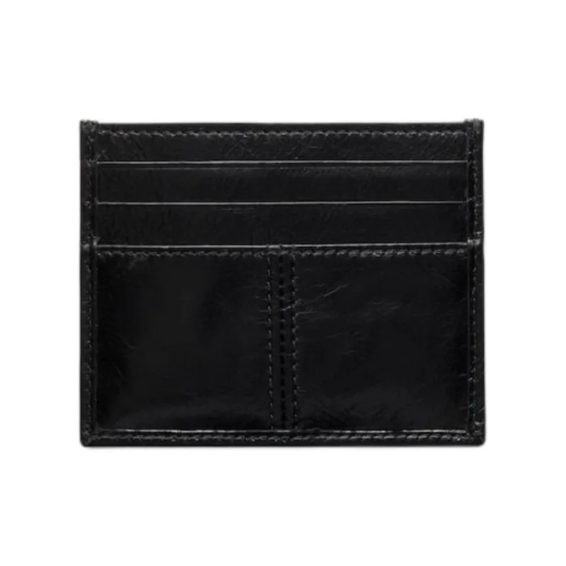 PRADA Leather Card Holder Men's Black-1