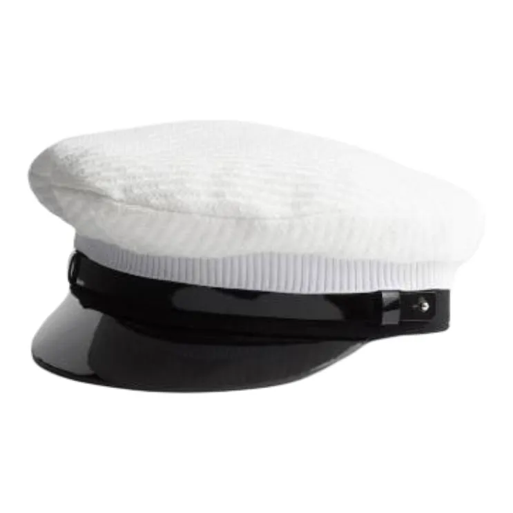 PRADA Fabric, Patent Leather Hats & Caps Men's White-0