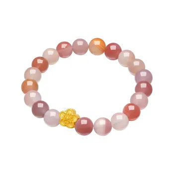 LIU GUI FU JEWELRY Agate Beaded Bracelet #Good Luck Unisex