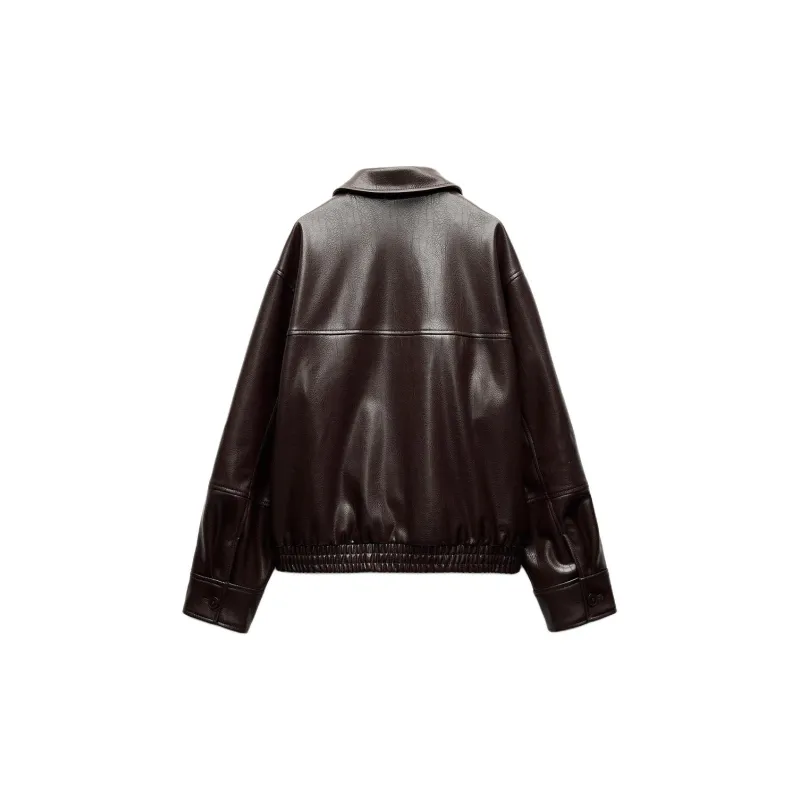 ZARA Jackets Coats Women's Chocolate-1