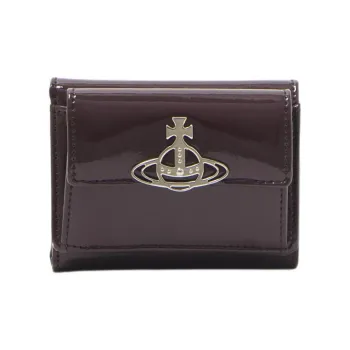 Vivienne Westwood Cow Leather Wallet Mini Women's Brown