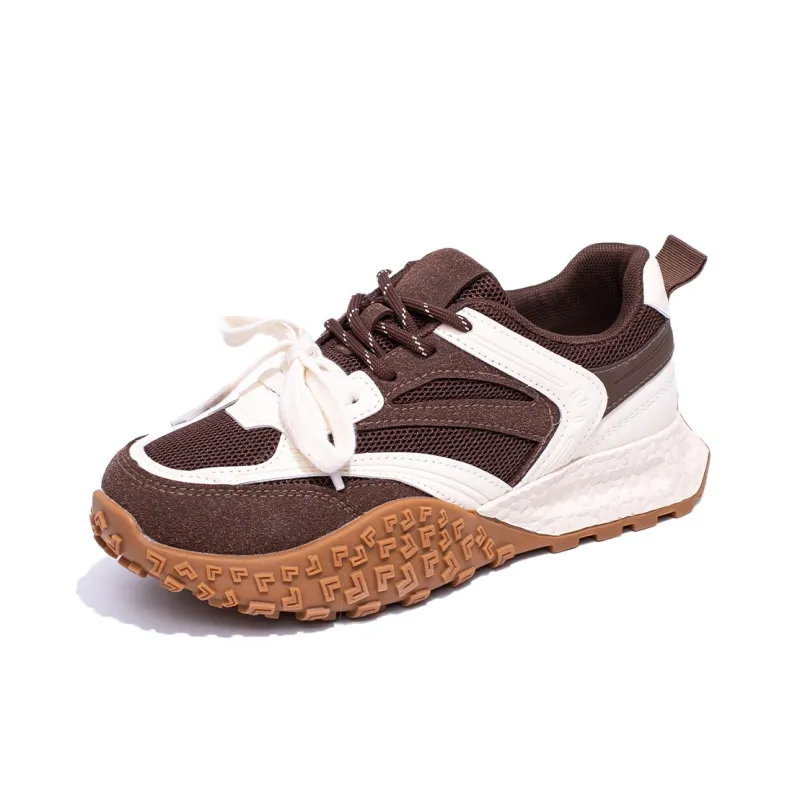 La Chapelle Cushioning Wear Resistant Low Top Casual Shoes Women's Coffee-1