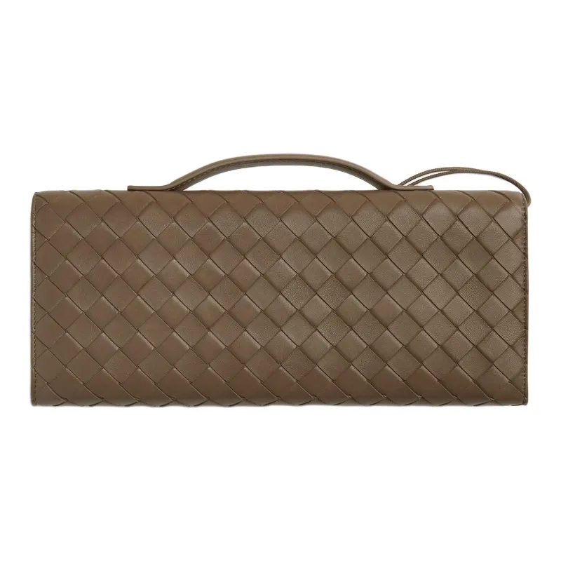 Bottega Veneta Lambskin Clutch Women's Pinecone Color-1