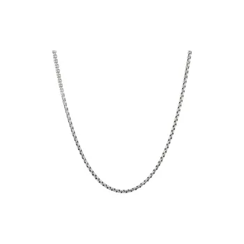 David Yurman Sterling Silver Box Chain Necklace 2.7mm