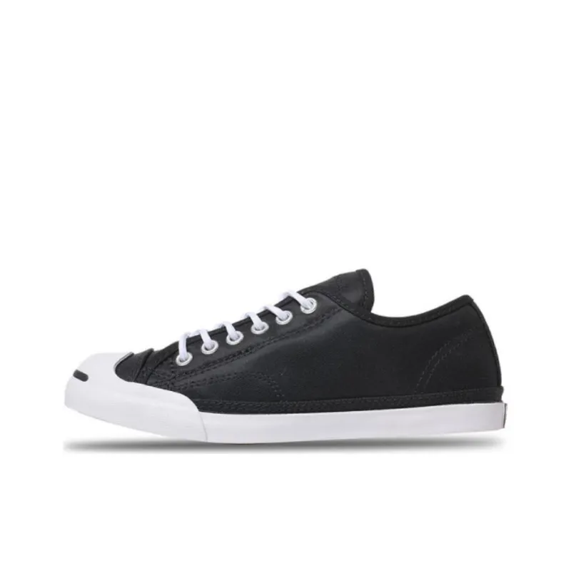 Converse Jack Purcell Anti Slip Wear Resistant Low Top Canvas Shoes Unisex Black-0