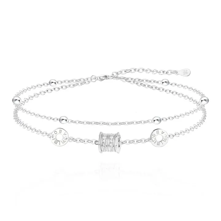 QIANCHANG S999 Fine Silver Bracelets Women's-0