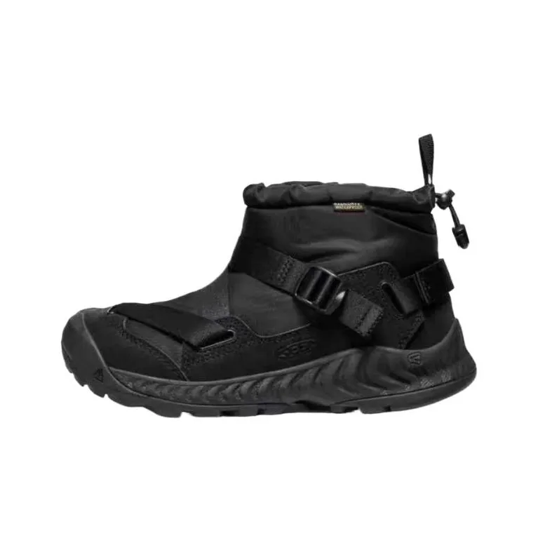 KEEN HOODZERRA II Thermal Abrasion Resistant Short Snow Boots Women's Black-0