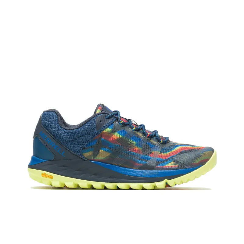 MERRELL Antora 2 Anti Slip Wear Resistant Low Top Trail Running Shoes Women's Black Blue Red-1