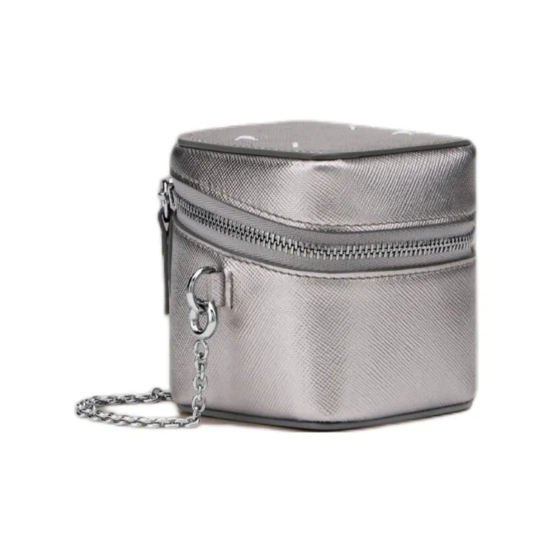 Maison Margiela Calfskin Crossbody Bag Shoulder Bag Extra Mini Women's Silver-1