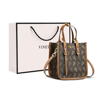 VINEY Synthetic Leather Handbags Shoulder Bag Crossbody Bag Regular Women's Cocoa Coffee