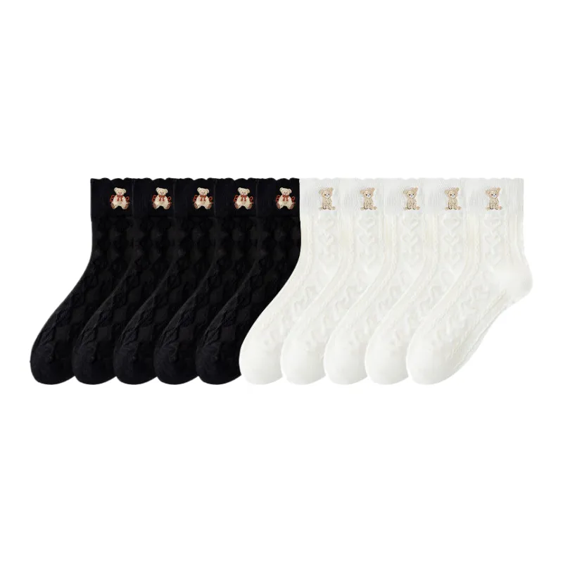 Lan Miao Mid Calf Socks Women's 10 Pack-6