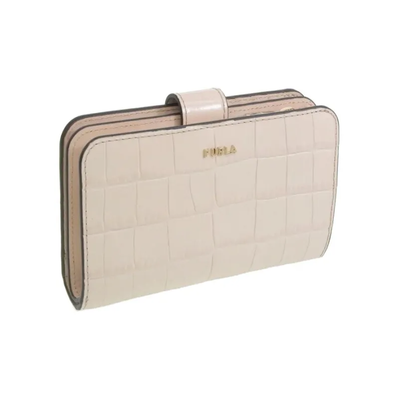 Furla Leather Wallet Women's Beige-1