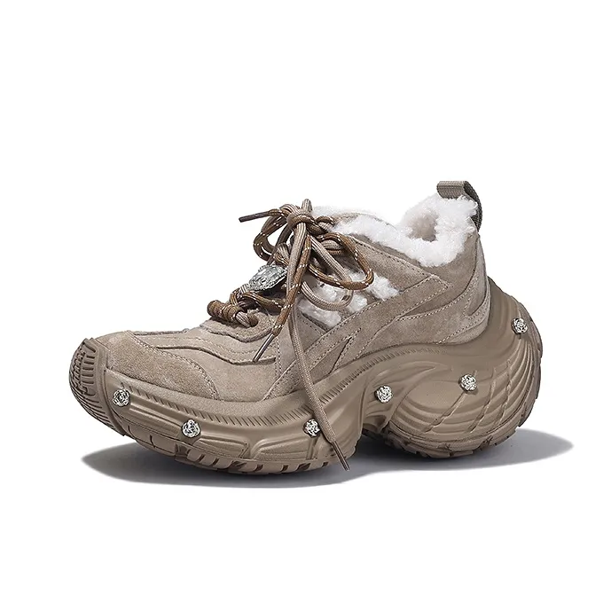 SELAIYA Thermal Low Top Chunky Sneakers Women's-0