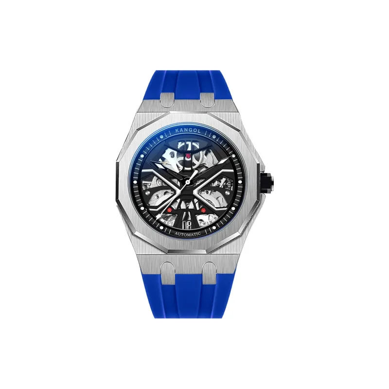 KANGOL Automatic Mechanical Movement Watch Men's Watches Cut-Out Dial-37