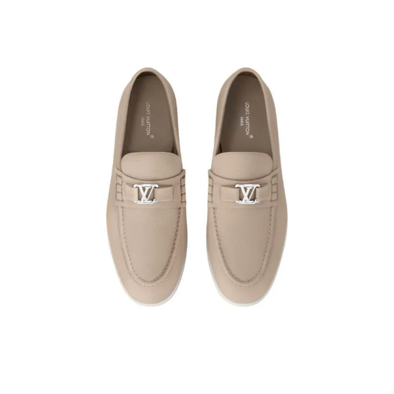 LOUIS VUITTON Estate Loafers Men's Beige-3