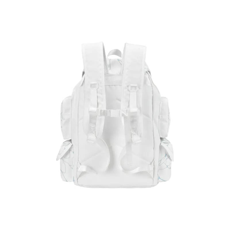 COEXISTENCE Polyester Commute Travel Versatile Backpacks Large Size Unisex White-4