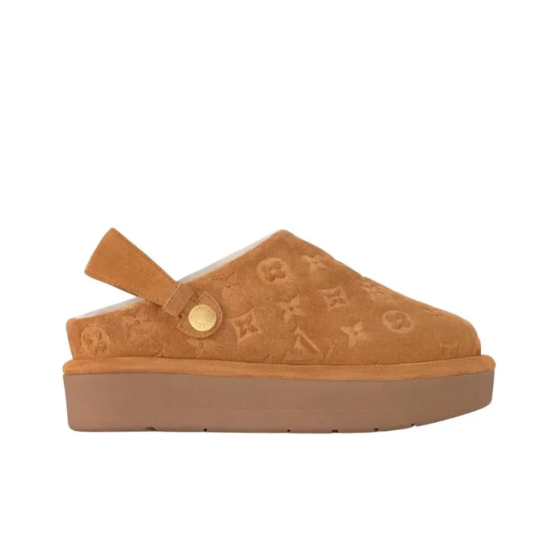 LOUIS VUITTON Aspen Casual Single Shoes Women's Brown-1