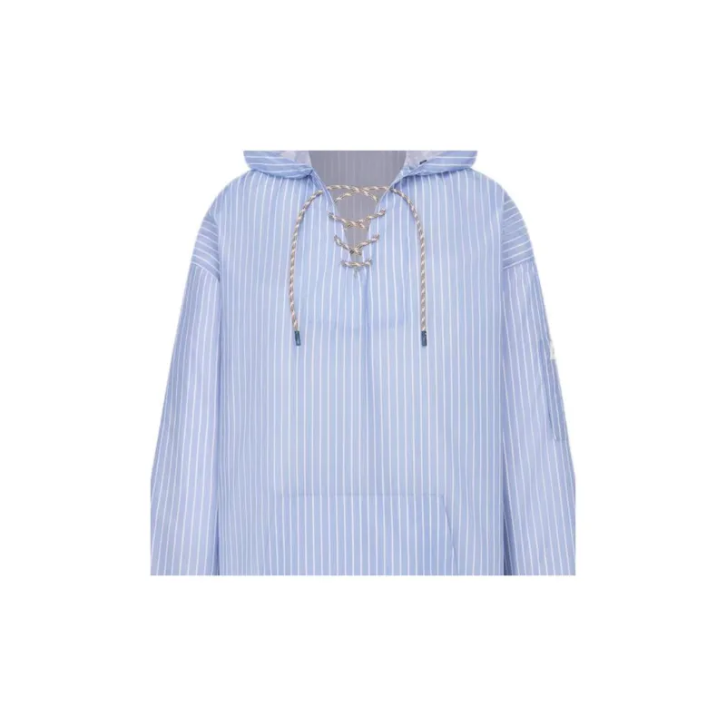 DIOR Striped Hooded Shirt-5