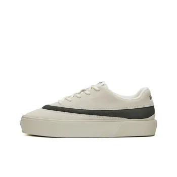 EQLZ EQUALIZER Fault Anti Slip Wear Resistant Low Top Skateboard Shoes Unisex Pearl White Raven Black
