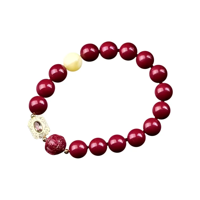 Stone On The Line Cinnabar Bracelets Unisex-0