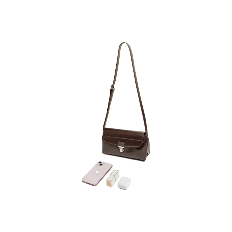 BASTO PU Small Square Bag Crossbody Bags Medium Size Women's Brown/Coffee-7