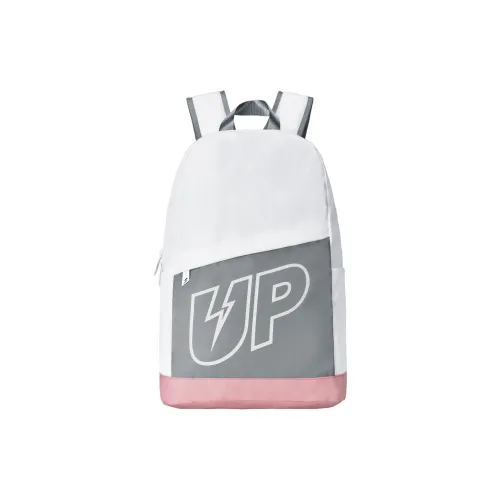 TURN UP Polyester Backpack Unisex White