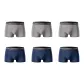 6 Pack (3 Zinc Gray+3 Denim Blue)