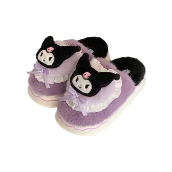SHIGUDE x Sanrio Indoor Cotton Slipper Shoes Women's Purple