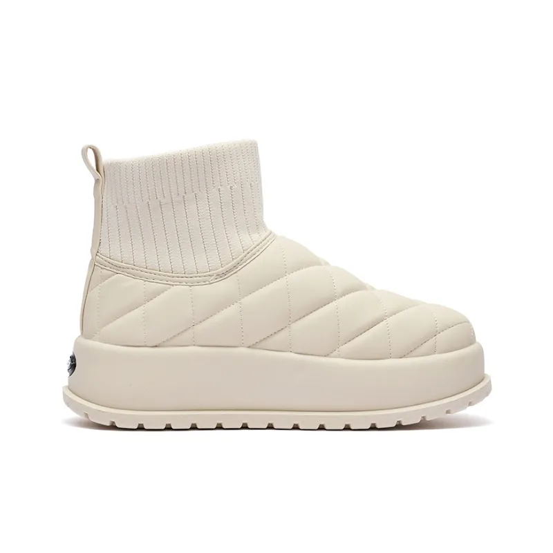 Fawn Miri Ankle Boots Women's White/Black/Khaki-4