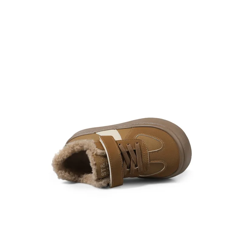 ST&SAT Slip Resistant Anti Kick Warm Low Top Kids' Skateboarding Shoes Kids'-12