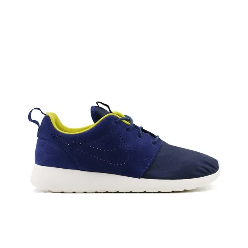 Nike Roshe Run Anti Slip Wear Resistant Low Top Running Shoes Men's Blue-1