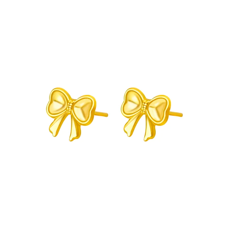 DEMONE 18K Gold Stud Earrings Women's-0