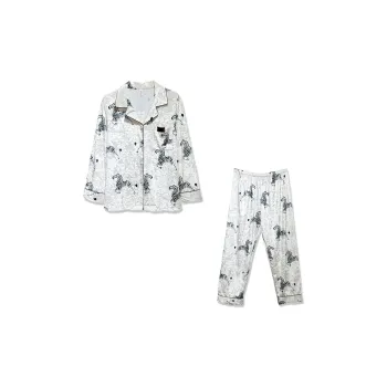 Slimma Pajama Set Women's White