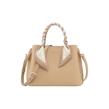 YEARCON Cow Leather With Microfiber Synthetic Leather Shoulder Bag, Crossbody Bag, Handbag Tubas Women's Khaki