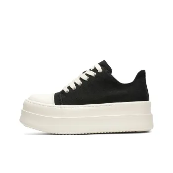 Dounkol Height Increasing Wear Resistant Low Top Casual Shoes Men's Black