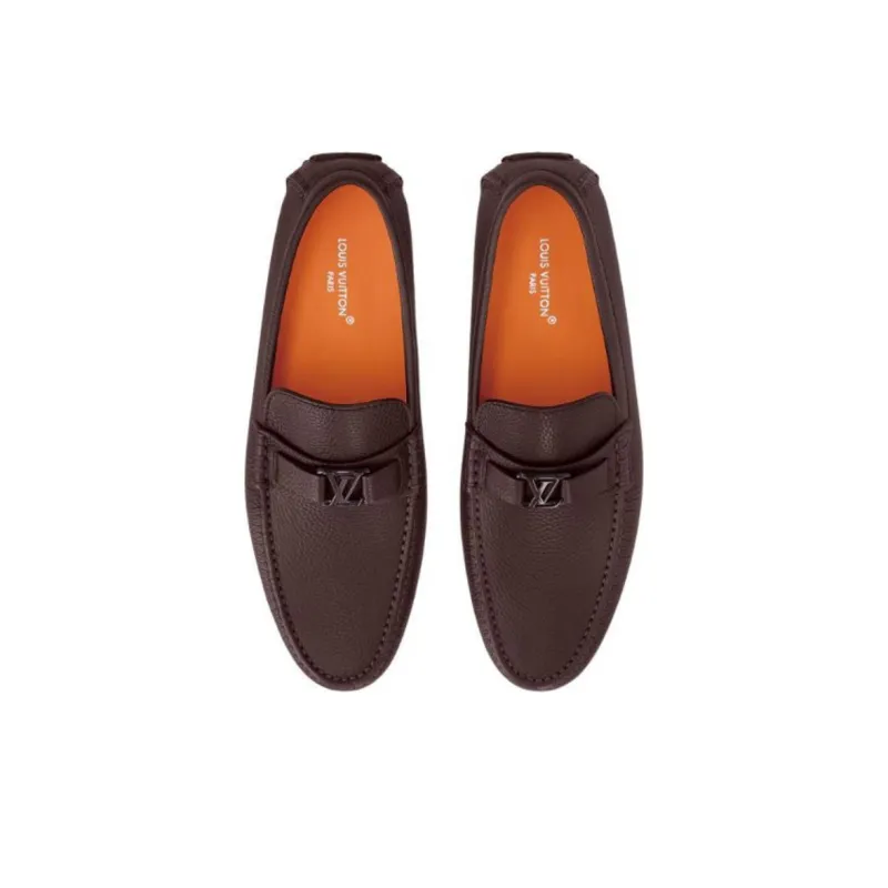 LOUIS VUITTON Hockenheim Gommino Loafers Men's Brown-2