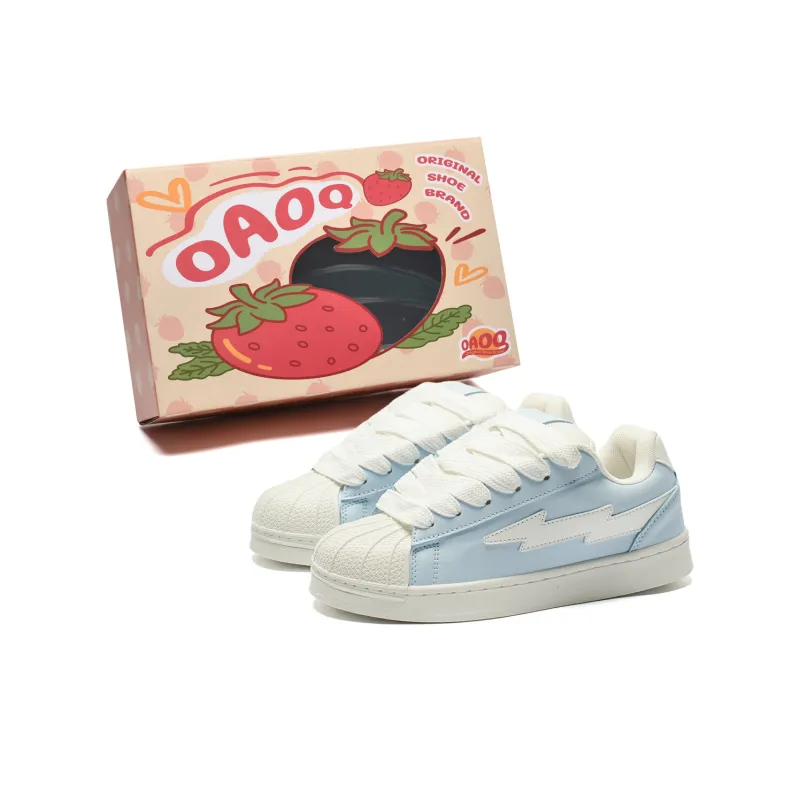 OAOQ Wear-resistant And Lightweight Low-Top Skateboard Shoes Unisex Box-11
