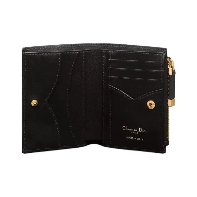 DIOR Jolie Lambskin Wallet Women's Black-4