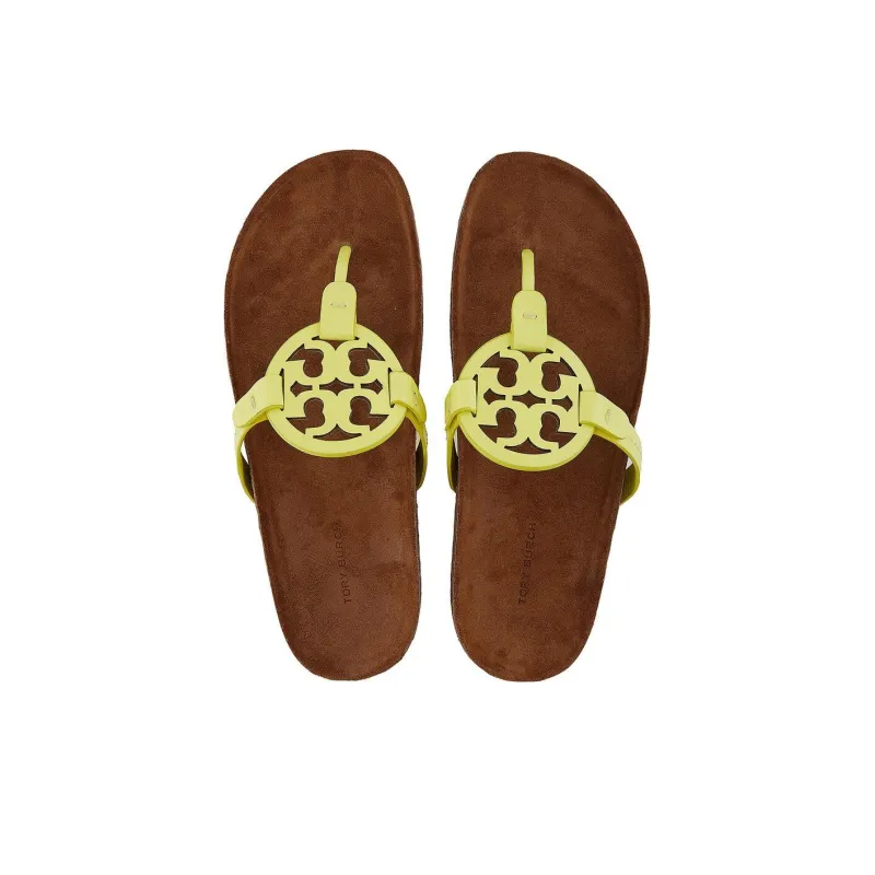 TORY BURCH Miller Flip Flops Women's Lemon-3