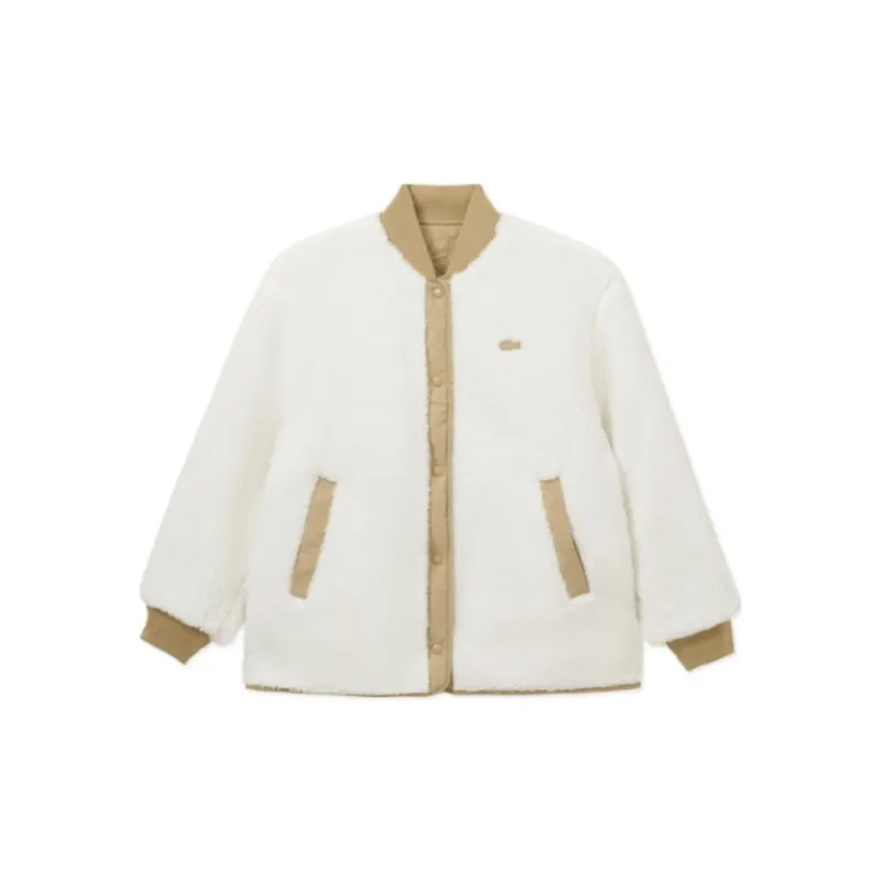 LACOSTE Puffer Jacket Women's Milk Coffee-1